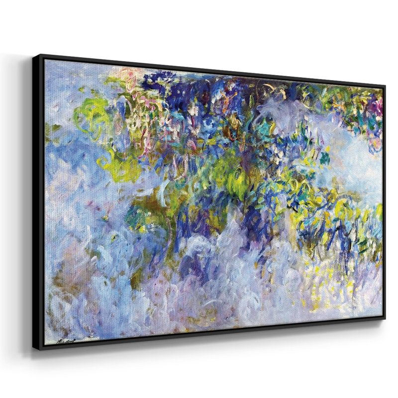 Wisteria, 1919, reproduction d'art sur toile, H 27 po x l 41 po x P 2 po, Noir
