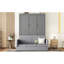 Queen Size Bed Grey - Functional With Storage And Integration For Queen, Multifunctional Storage, Maximize Space Efficiency In Small Apartments-121098441