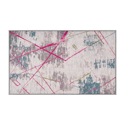 Machine Washable Gray Area Rug