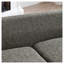Canapé pour animal de compagnie moderne avec dossier et accoudoirs - Petit canapé pour chien moyen, coussin en mousse confortable pour animaux gris foncé