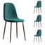 Chaise rembourrée en velours Sera-1268905766