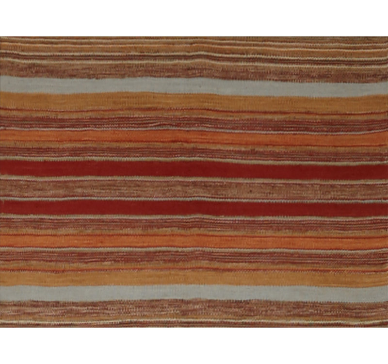 Striped Area Rug in Brown/Red