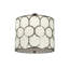 Lustre tambour 8 lumières à abat-jour Zearing