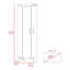 Ensemble de cuisine 2 pièces à 7 tablettes et 4 portes Crescent avec rangement spacieux et finition chêne clair pour les cuisines modernes