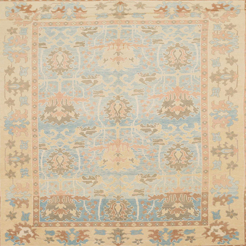 Tapis abstrait moderne 1611, Carré 7 pi