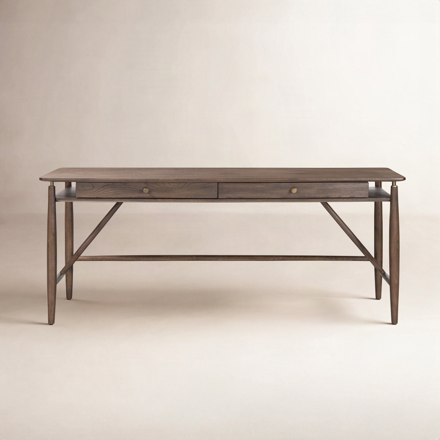 Karra 65 " Oak Writing Desk