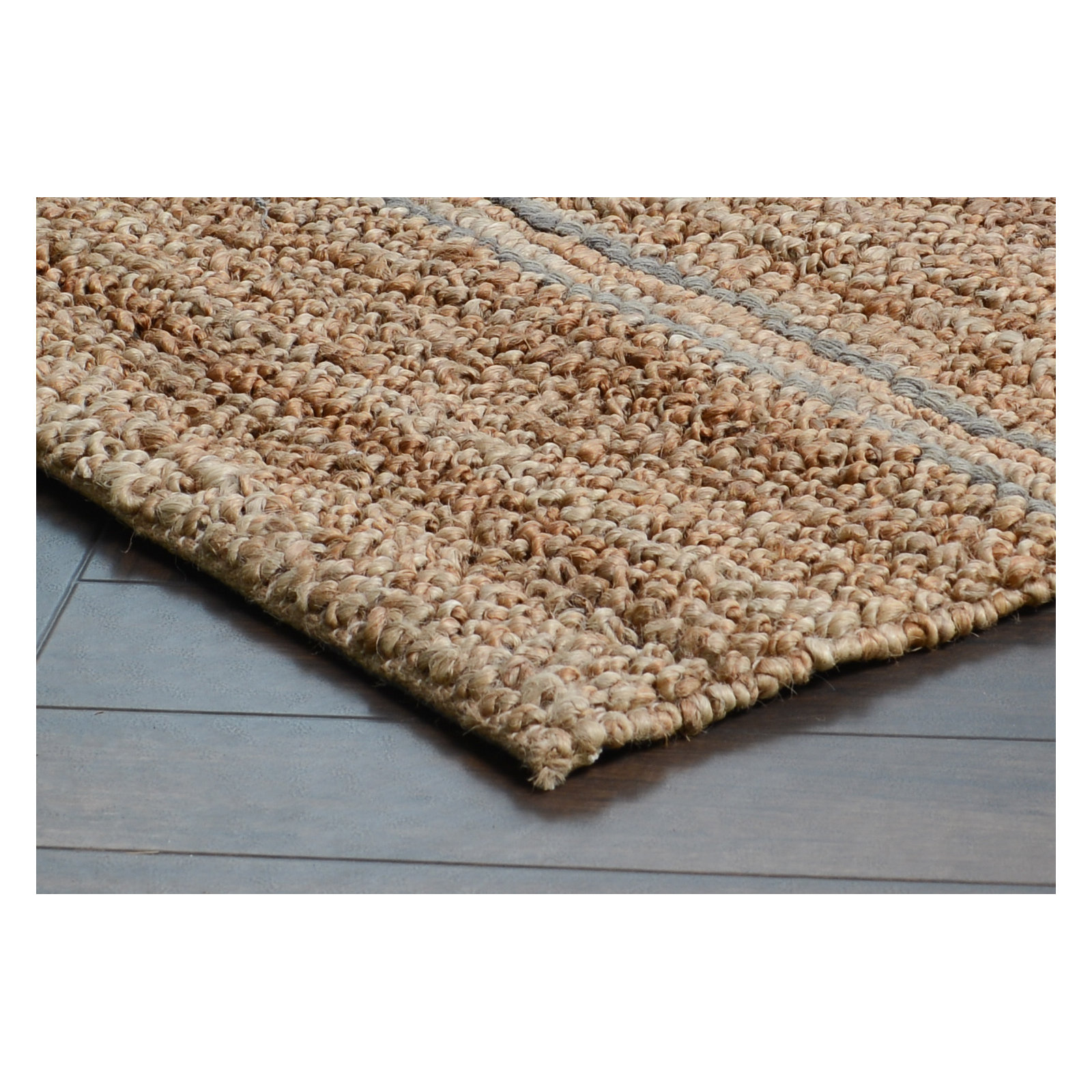 Beamond Handmade Jute / Sisal Brown Rug, Rectangle 2' x 3'