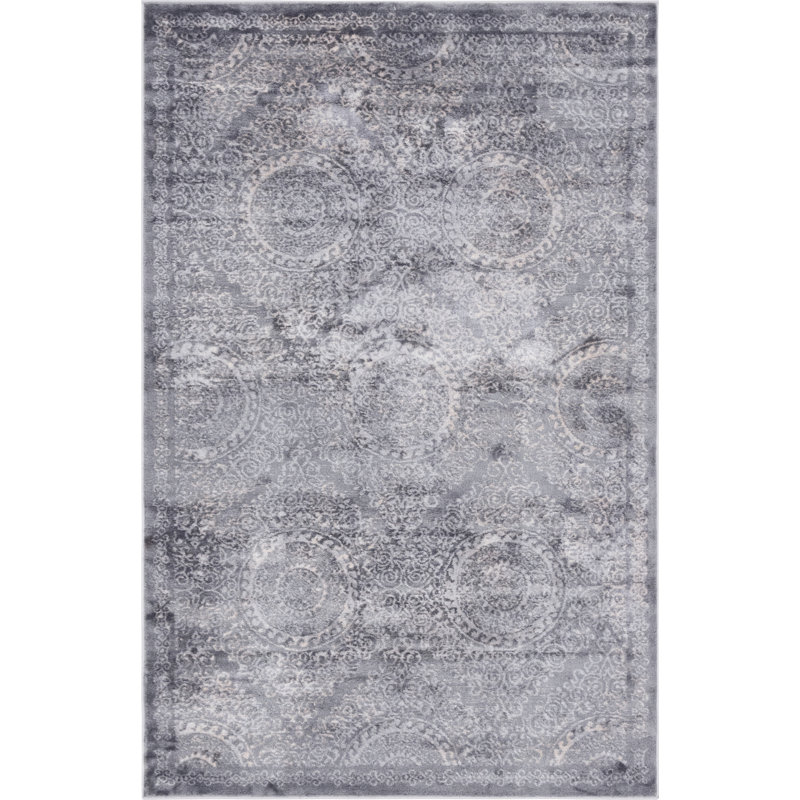 Mathes Geometric Indoor Rug, Rectangle 5'3" x 8'