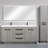 Wauconda Modern 72" Double Bathroom Vanity Set