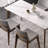 Modern simple rock plate light luxury dining table sets