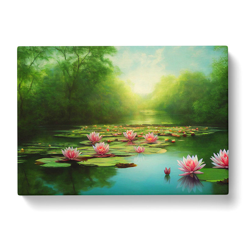 Special Water Lily Pond Vol.6 - Wrapped Canvas Print, 40cm H x 60cm W x 3cm D
