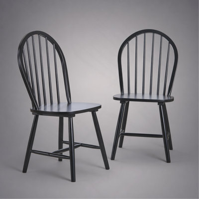 Spindle Back W.Chair (Set Of 2)