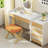 Rectangle Standard Tufted Upholstered Ottoman Stool-779085398