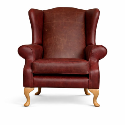 Upholstered Leather Armchair