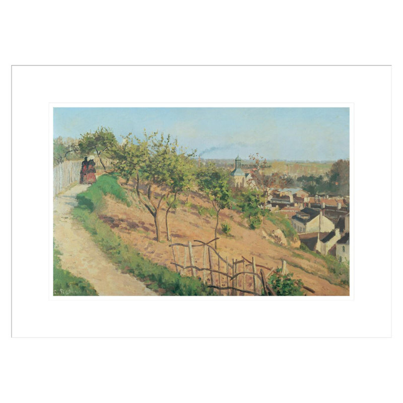 La Ruelle des Poulies à Pontoise par Camille Pissarro, H 15,94 po x l 21,75 po
