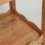 Table d'appoint roulante en bois d'hévéa massif