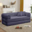 Canapé-lit 64,7 po en velours côtelé désossé, canapé futon modulaire, canapé en mousse à compression avec 2 coussins, aucun assemblage requis-1369500020-1374894628