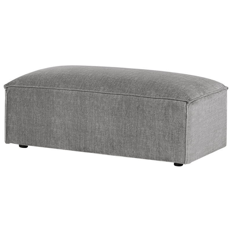 Bradeord 52cm Wide Rectangle Standard Ottoman, Grey Polyester