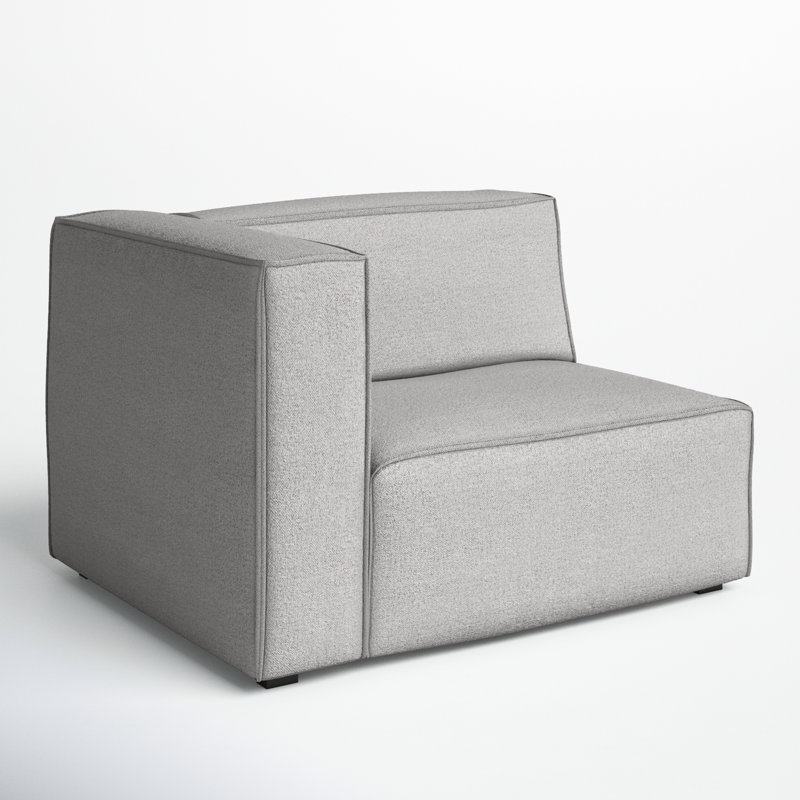 Shonnard Upholstered Armchair, Taupe Performance Boucle