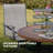 Outdoor Patio Dining Set with 4-person Square Dining Table and  Swivel Chairs-1734449474