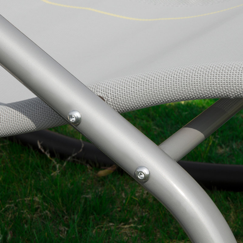 Hewit 145cm Long Single Chaise, Light Grey