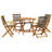 Round 5 - Piece 4 - Person 90Cm L Outdoor Table Set