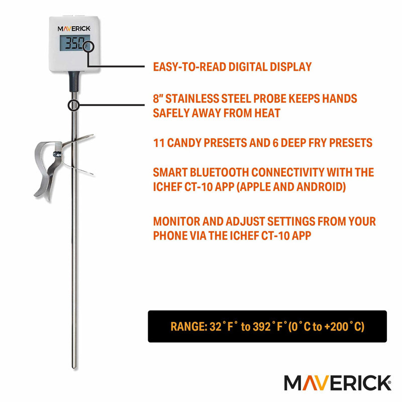 Ichef Bluetooth Candy & Deep Fry Thermometer
