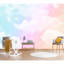 Murale de papier peint nuages de brouillard colorés pour le salon de la chambre à coucher