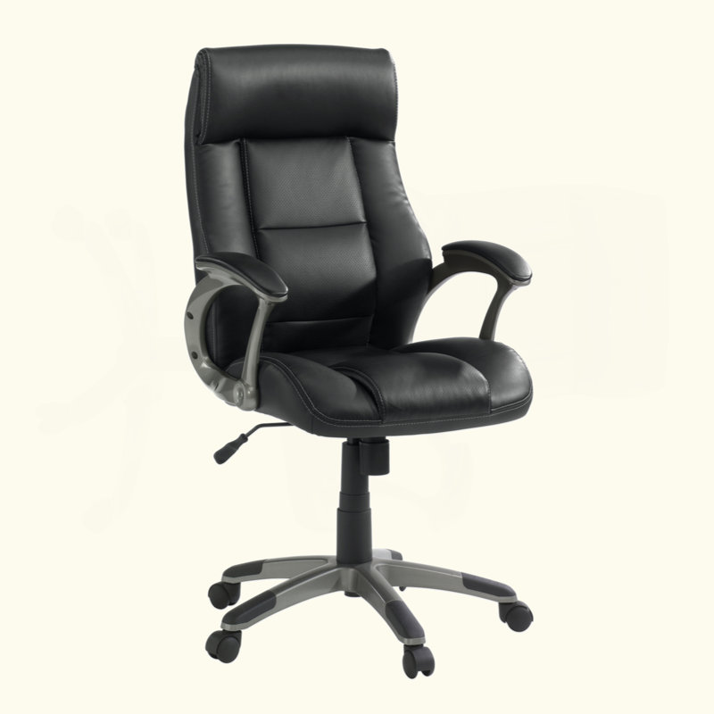 Fauteuil de direction en cuir, finition