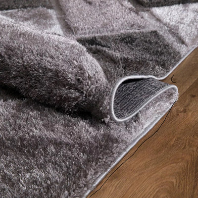 Geometric Shag Area Rug