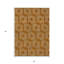 Tapis extérieur lavable géométrique 5 pi x 8 pi en terre cuite et ivoire
