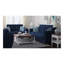 Causeuse convertible avec rangement en microfibre bleue Primenest Collection Nimbusflow-103936259