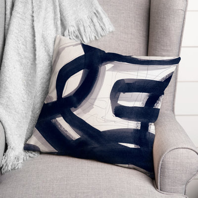 Abstract Outdoor Reversible Throw Pillow
