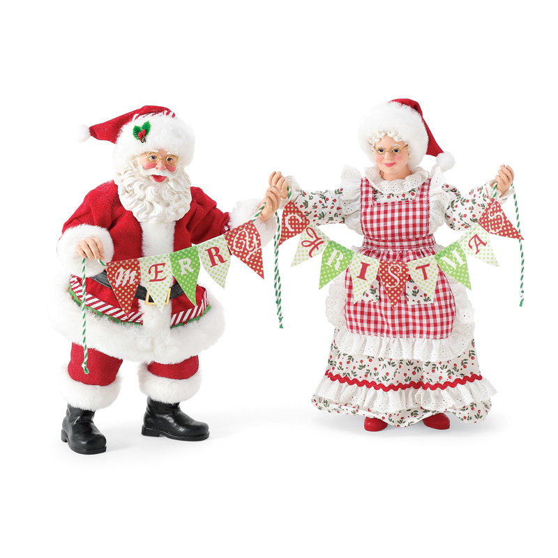 Ensemble de 2 figurines de Noël et de père Noël possibles possibles