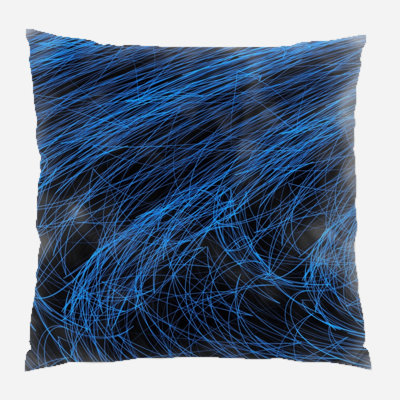 Coussin décoratif à lignes