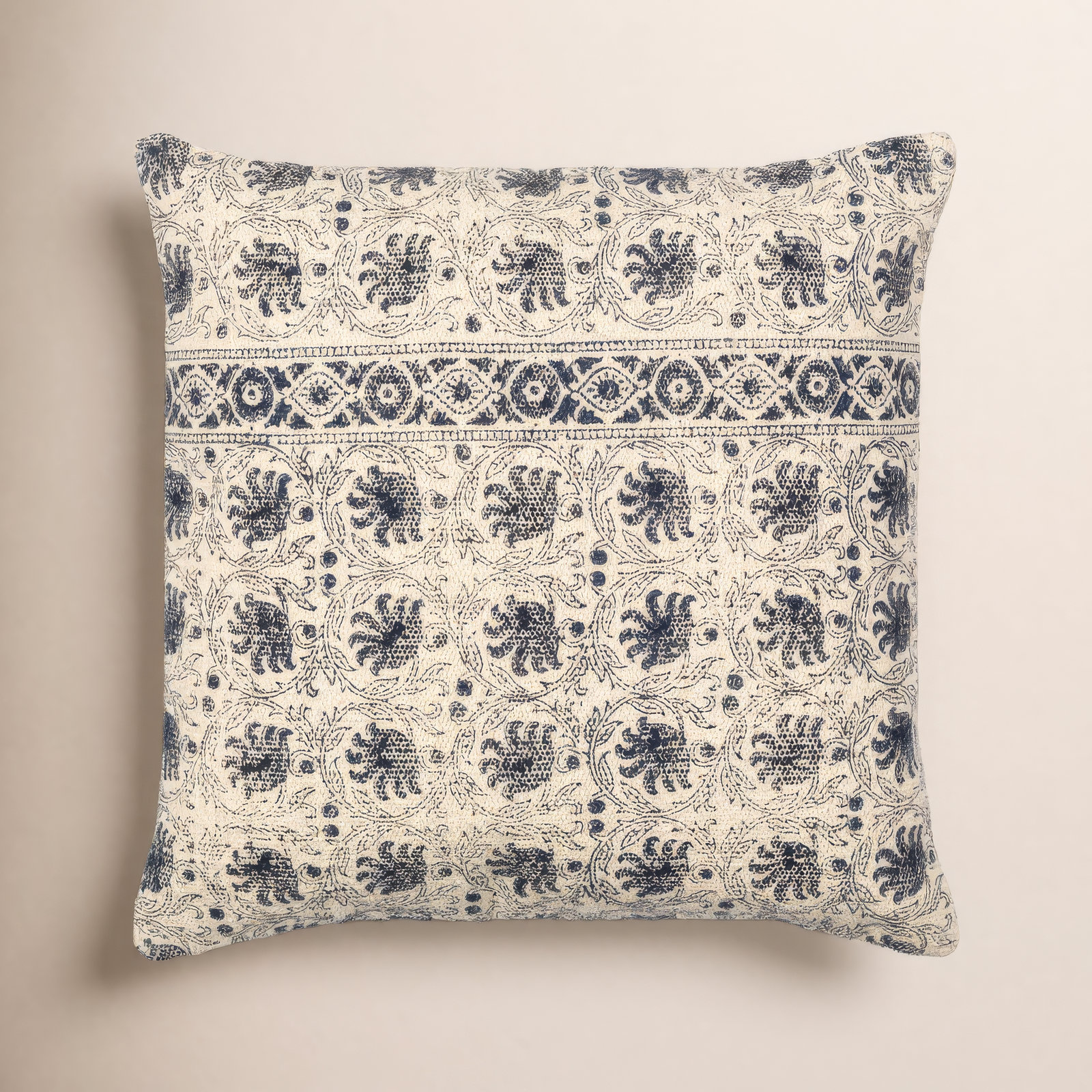 Marianne Cotton Throw Pillow, 22" x 22"