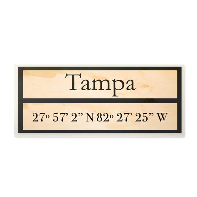 «Tampa» par Daphne Polselli, reproduction d'art textuel sur toile