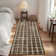 Machine Washable Rug Modern Plaid Rug Soft Area Rug Non Slip Soft Thin Rug Low Pile Foldable Rug for Living Room, Bedroom, Dining Room