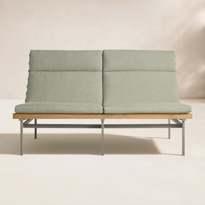 Perch 59" Teak Patio Loveseat