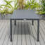 Table de salle à manger rectangulaire d'extérieur à lattes et 8 chaises en aluminium Letendre-94345650