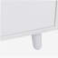 Grande armoire murale de 63 po de largeur, armoire de rangement autoportante avec 4 portes, 4 tiroirs et une tablette pour micro-ondes, blanc