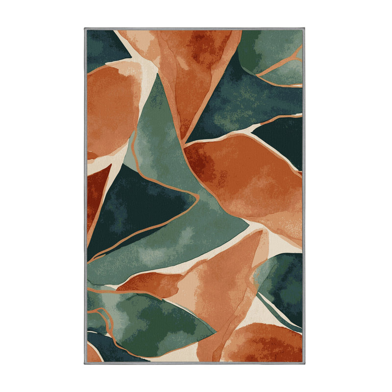 Tapis vert doré, Rectangulaire 8 pi x 10 pi