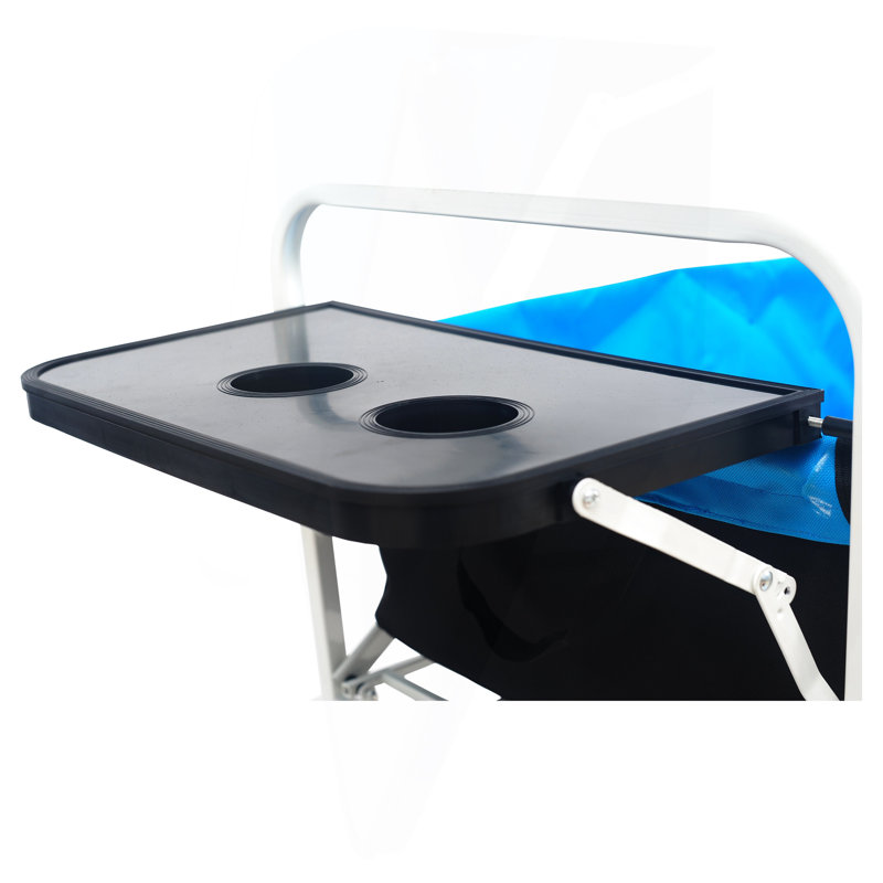 Chariot de plage pliant Wagon Garden (blanc), Blanc / noir / bleu, H 3,58 po x l 3,9 po x P 1,72 po