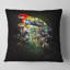 Fantaisie perroquet sur une branche - coussin imprimé animal-29516297-29516300