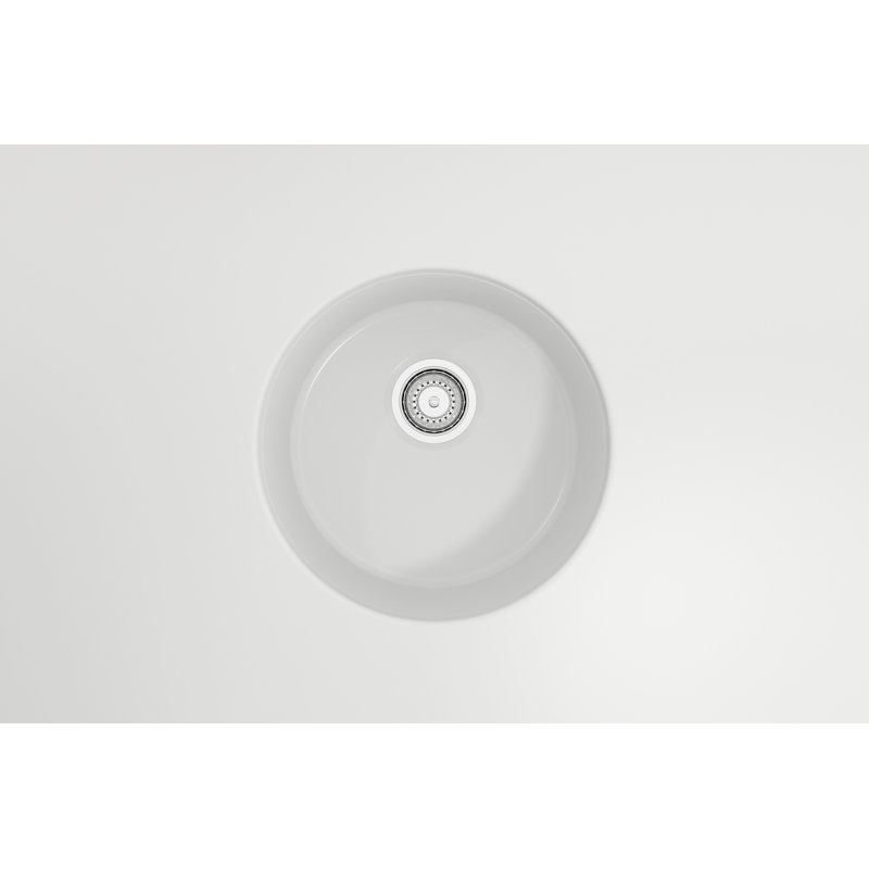 18.5'' L Kitchen Sink, Matte White