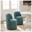 Chaise demi-tonneau pivotante Mid-Century-181002367