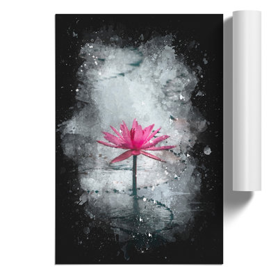 A Sacred Lotus Flower - Unframed Graphic Art