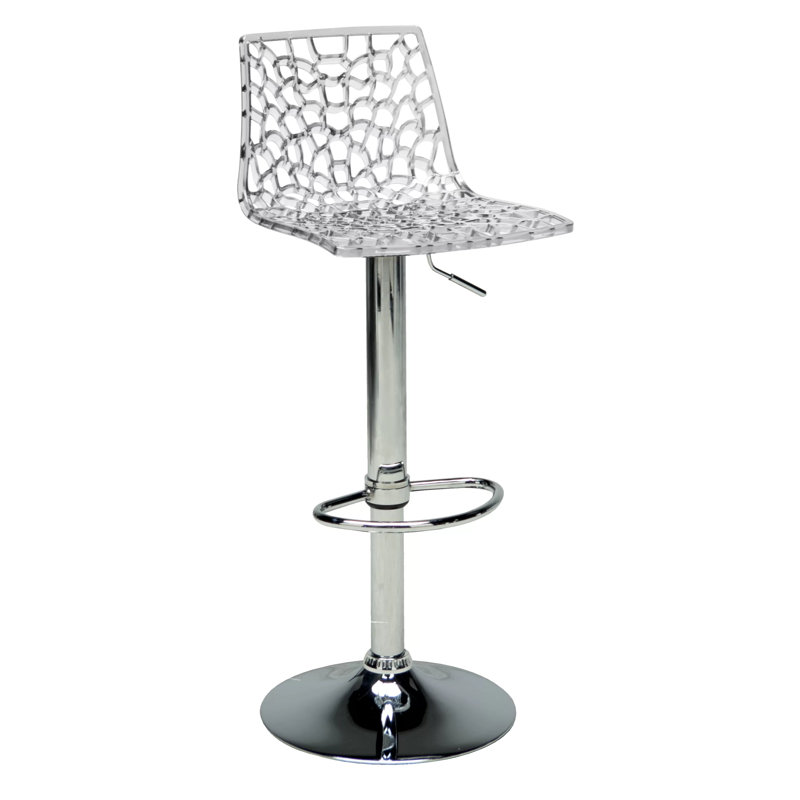 Tabouret de bar à hauteur ajustable Spider - Jute brillant, Clair