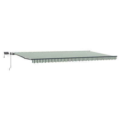 Brayden Studio Fabric Cover Retractable Patio Awning
