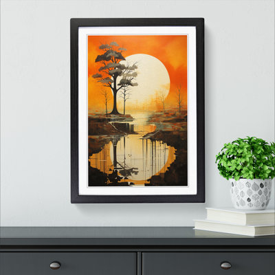 Landscape Modern Art - Framed Print